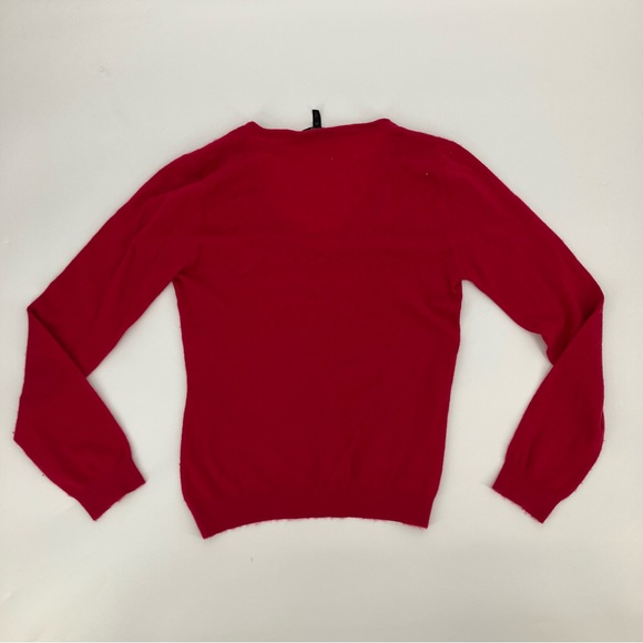 Escada Red Cashmere Long Sleeve Sweater - Size 34 - Picture 8 of 8